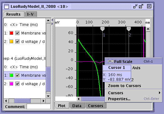 Results View Window.